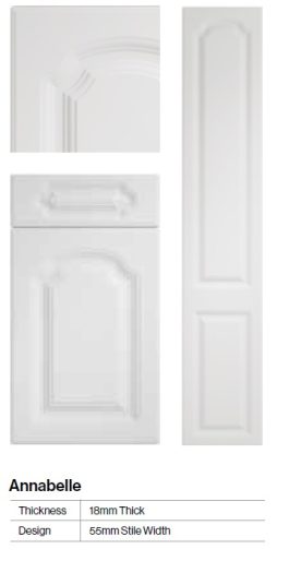 Annabelle arched panel 55mm frame (most popular)
