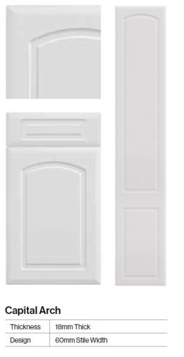 Capital arched raised panel 54mm frame