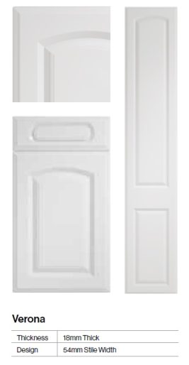 Verona arched raised panel 54mm frame